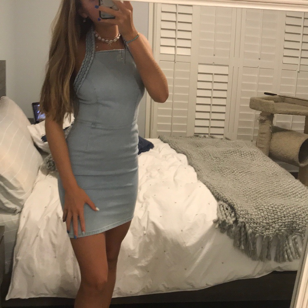 UO denim dress